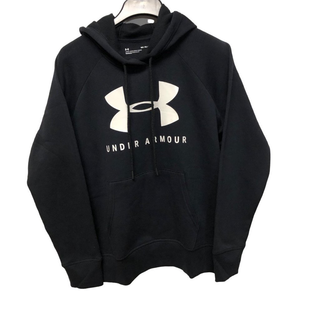 UNDER ARMOUR WOMEN'S RIVAL FLEECE‎ LOGO PULL OVER HOODIE SM NEW WITH TAG - Picture 5 of 11